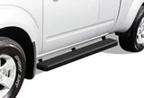 APS Running Boards 5in Matte Black Compatible with Nissan Frontier 2005-2025 King Cab & Suzuki Equator 2005-2012 Extra Cab Stain