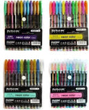 Levin neon Gel Pens Set 12 pack of 4 combo set Color Gel Pens,Glitter, Metallic,Highlihter,pastel, Neon Pens Set For Coloring Ki
