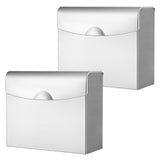 Tioncy 2 Pcs Sanitary Napkin Disposal Receptacle Stainless Steel Sanitary Napkin Receptacle Tampon Disposal Bin Wall Mounted Was