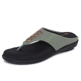 Ortho Joy Fancy Doctor Slippers | Stylish Chappal For Women | Comfortable Sandals For Women Stylish,Green,3,B0B15H23PZ
