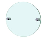 Wall Sign Holder 10 x 8 Oval with Green Edge and Standoffs for Nameplates and Room Numbers in Offices and Medical Facilities b