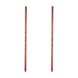 Renovators Supply Manufacturing Corner Protectors 39 1/4 in. Dark Oak Edge Protector, Sanded Corner Guard Pack of 2