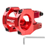 CYSKY 31.8 MTB Stem - 45mm Riser Handlebar Short Stem for Most Road, MTB, BMX Bikes (Red)