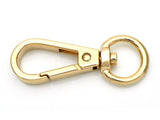 CRAFTMEMORE 10pcs Swivel Lobster Clasps Push Gate Snap Hook Bag Clips Purse Accessories FSO (Gold)