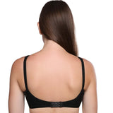 Trylo Jaya Chikan Bra - 40 - Black - B - Cup,BLACK,40,B0D45S3BVF