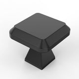 Amerdeco 10 Pack Matte Black Kitchen Cabinet Knobs Cabinet Hardware Single Hole Cabinet Pulls Dresser Knobs Square Drawer Knobs