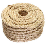 ATERET 3/8 Inch by 100-Feet Sisal Rope I Natural Fiber Twisted Sisal Rope I Multipurpose, Lightweight, Weather-Resistant Rope fo