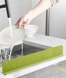 VISTRAN Silicone Sink Splash Guard for kitchen, Sink water stopper Washbasin Countertop Flume Baffle, Water Barrier AntiSplash