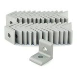 8020, 4119, 10 Series Aluminum 2 Hole Inside Corner Bracket 90 Degree Angle Bracket for T Slot Extruded Extrusions 80/20 (25, Cl