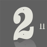 3 4 5 6 8 10 12 White House Numbers, Modern Metal Address Letters and Numbers for Outside Signs, Outdoor Mailbox Numbers, for Do