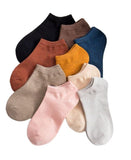 Wonderdiva Girls Ankle Length Cotton Socks With Colourful Cute Colours I Women Low Cut Ankle Socks Combo (Cotton Blend) Pack Of
