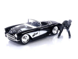 Universal Monsters 1:24 1957 Chevy Corvette Diecast Car & 2.75 Wolfman Figure, Toys for Kids and Adults