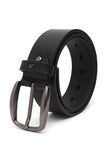 Men Black Textured Casual Belt