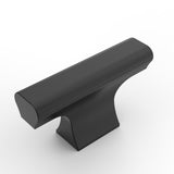 Amerdeco 10 Pack Matte Black Round Cabinet Knobs, 3/76MM Hole Center, Easy to Install, Modern Style, Ambidextrous, Screw-on Atta