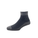 Allen Solly MenS Cotton Quarter Length Socks (1 Pair) Dark Grey