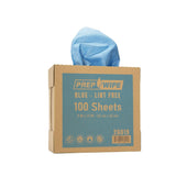 Prep Wipe Lint Free Cleaning Towels Pack of 100 Sheets 9 x 17 (BLUE)
