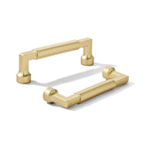 khtumeware 10-Pack 3-Inch(76mm) Brushed Gold Cabinet pulls Kitchen Cabinet Handles, Cabinet Pulls Kitchen Cabinet Hardware for C