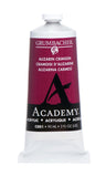 Grumbacher Academy Acrylic Paint, Gloss, 90ml/3 oz Metal Tube, Alizarin Crimson