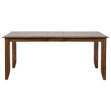 Sunset Trading Simply Brook 9 Piece 72 Rectangular Extendable Table Dining Set | 8 Slat Back Chairs| Amish Brown | Seats 8