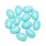 Cabochon Stone Beads Cabochon Blue Turquoise Natural Stones Beads for Jewelry Making Natural Stone Oval Beads Crystal Quartz Sto