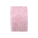 BEADIA Natural Rose Quartz Short Cylinder Beads 2x3mm 155pcs Tube Loose Semi Gemstone Beads for Jewelry Making Design