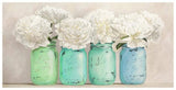 Peonies In Mason Jars (Detail)-Paper Art-74,,X38,,