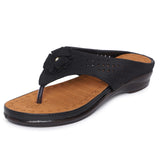 Ortho Joy Women'S Extra-Soft Comfortable Fancy Slippers - Black,Black,9,B09VSV6KCH