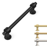 9BUILD 10 Pack 5 Inch Matte Black Cabinet Handles Kitchen Black Cabinets Pulls Zinc Alloy Cupboard Handle Drawer Pull for Kitche