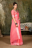 Lymio Saree For Women (Meera) (Pink)