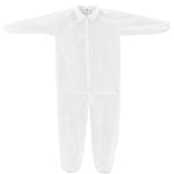 Global Industrial Disposable Polypropylene Coverall, Elastic Wrists/Ankles, WHT, 2XL, 25/Case