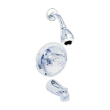 EZFLO Single Acrylic Handle, Tub and Shower Trim Kit, Chrome, 10048