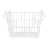 Dii Metal Wire Mesh Stackable Utility Storage Bin, Medium, 11X11X8, White