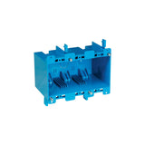 Carlon 53/4 in. PVC 3 Gang Outlet Box Blue Rectangle
