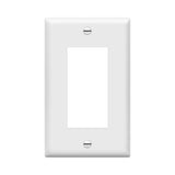 ENERLITES Decorator Light Switch or Receptacle Outlet Wall Plate, Gloss Finish, Size 1Gang 4.50 x 2.76, Unbreakable Polycarbo