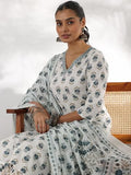Libas Women'S Pure Cotton Kurta Set (48995_White White L
