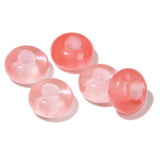 2TTFishoo 15PCS Big Hole Natural Stone Beads Gemstone for Jewelry Making,Rondelle European Loose Beads for DIY Making,Red Waterm