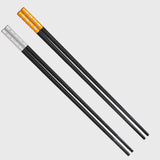 HICHAKI 2 Pairs Alloy Reusable Chopsticks for Sushi Noodles | Non Slip | DishwasherSafe | Japanese | Korean | Perfect Gift Set
