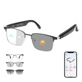 Tulbeys Smart Glasses Open Ear, AI Glasses Real-Time Translation, Color Change Lenses, Polarized Sunglasses Bluetooth, Voice Ass