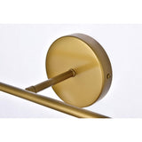 Living District Hanson 4-Light Metal Bath Sconce In Brass And Clear