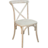EMMA + OLIVER 2-Pack Lime Wash X-Back Chair
