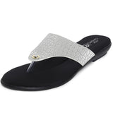 Ortho Joy Fancy Doctor Sandals|| Stylish Comfortable Casual Slippers For Women,Silver,4,B0B6G15W3Y