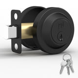 Mega Handles - Ronn Entrance Deadbolt I Deadbolt for Entry Lever Door Handle - Heavy Duty Round Lock for Left or Right-Handed Do