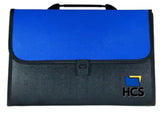 Hcs 13 Pockets Plastic Expanding File Folder Documents Large Size A4/Fc Letter Paper Holder With Carry Handle For School Office