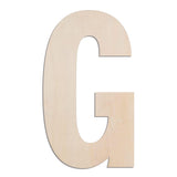 MGTECH 17 Inch Large Wooden Letter G, 1/4 in Thick Big Wood Letter for Crafts and Wall Decor