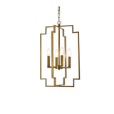 Living District Indoor Modern Home Decorative Bright Ceiling Rosenfeld 4 Lights Pendant In Brass