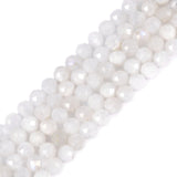 6mm Moonstone Faceted Gemstone Round Loose Beads Strand 15.5-16 DIY Jewelry Making
