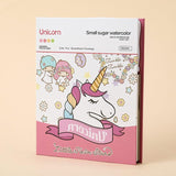 GIGGLES WORLD HAPPINESS WRAPPED IN CUTENESS Watercolor Painting Book Set with Brush & Color Palette Kit for Drawing Art (theme