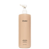 OUAI Thick Hair Shampoo - Salon Size Hydrating Shea Butter Shampoo for Thick, Frizzy Hair - Deeply Moisturizing and Frizz Fighti