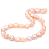 BEADIA Natural Pearl Beads 8-9mm Pink Freshwater Cultured Loose Gemstone Beads for DIY Jewelry Making 13.8''/Strand