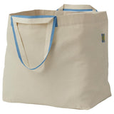 Spikrak Large Carrier Bag, Cotton/Natural, 50L (13 Gallon) Durable And EcoFriendly Storage Bag For Shopping, Laundry, Travel